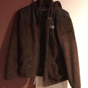 North Face brown “fur” Girl’s jacket
